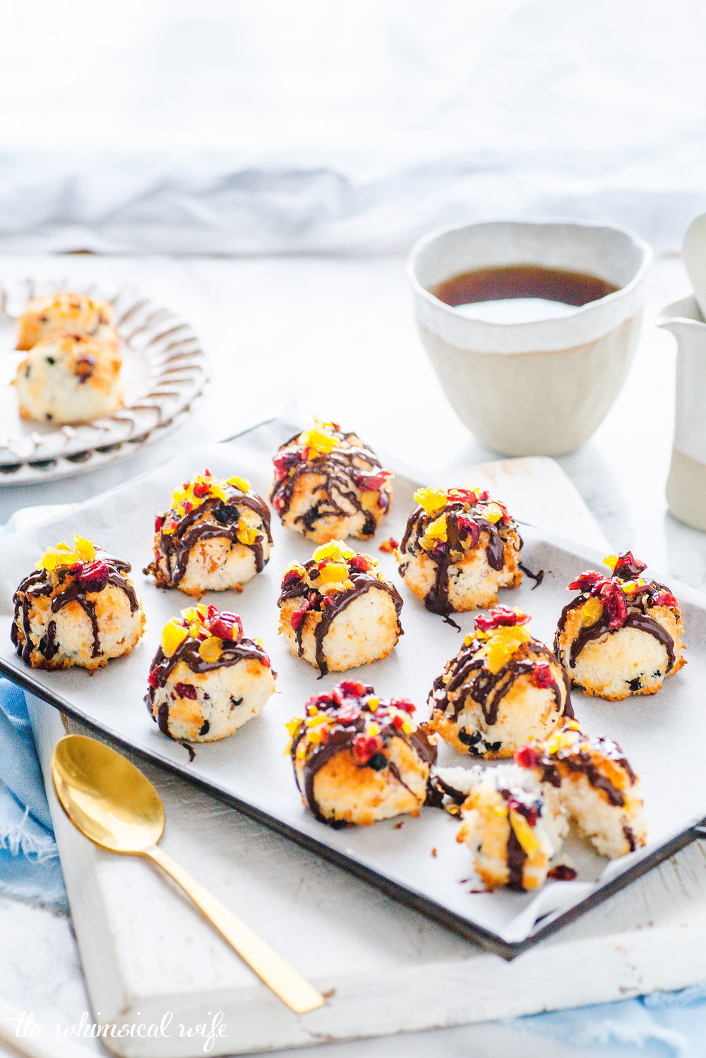 Christmas Coconut Macaroons {GF, DF, Nut Free}